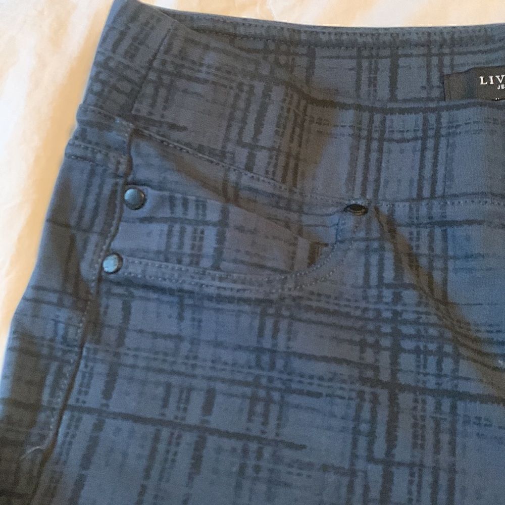 LIVERPOOL jean company, like new, size 8, rayon/nylon/ spandex, super cute - Picture 4 of 12